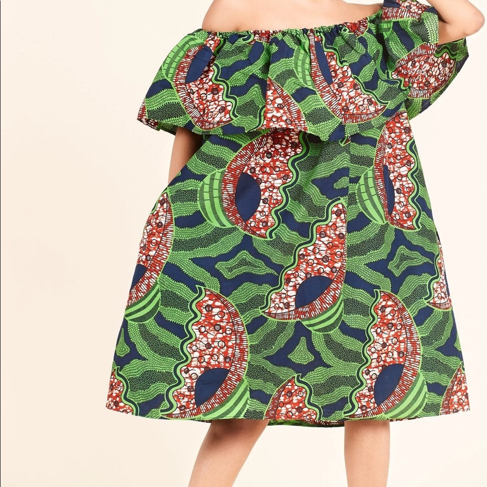 African print dress